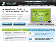 Tablet Screenshot of mydoctorcalls.com